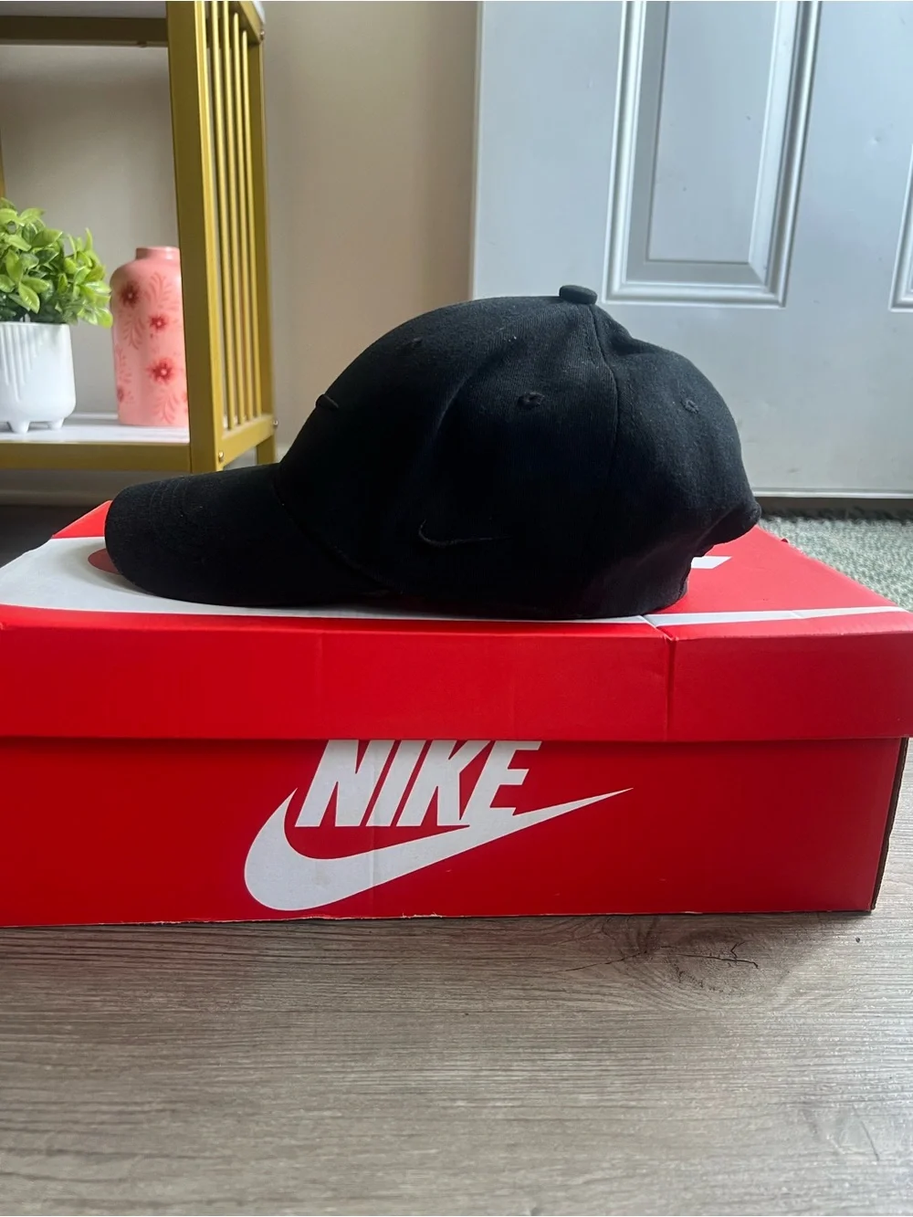 Vintage Nike Men’s Trucker Hat All Black One Size - Picture 2 of 6
